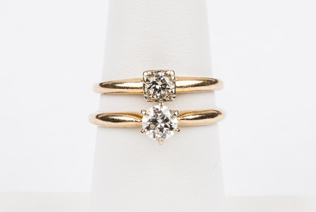 14K Gold Diamond Engagement Rings (2) (1 of 11)