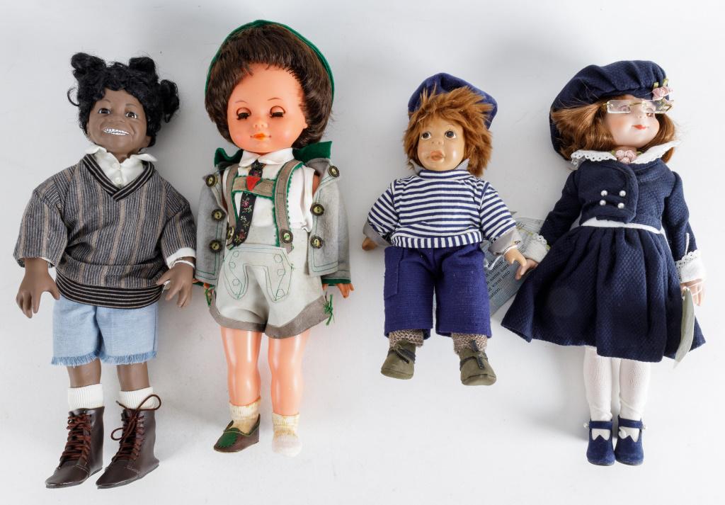 Robert Tonner, Hamilton & Other Dolls: Hamilton Collection 'Buckwheat' 1993 #2186E, 1996 Betsy McCall by Robert Tonner Gruner & Jahr USA doll, Bork plastic doll marked 3873 E.S. on neck and 38/H or 38/71 E.S. on back, and Kasma limited edi