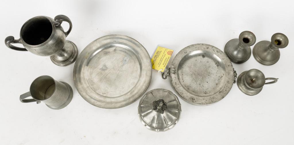 Tin, Pewter Dishware (1 of 6)