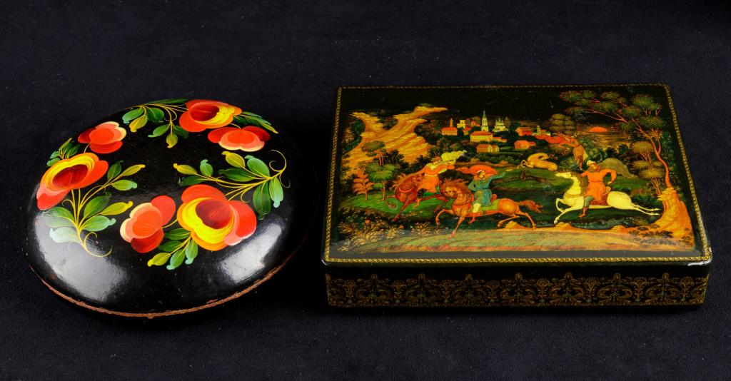 Vintage Russian Paper Mache Boxes (1 of 3)