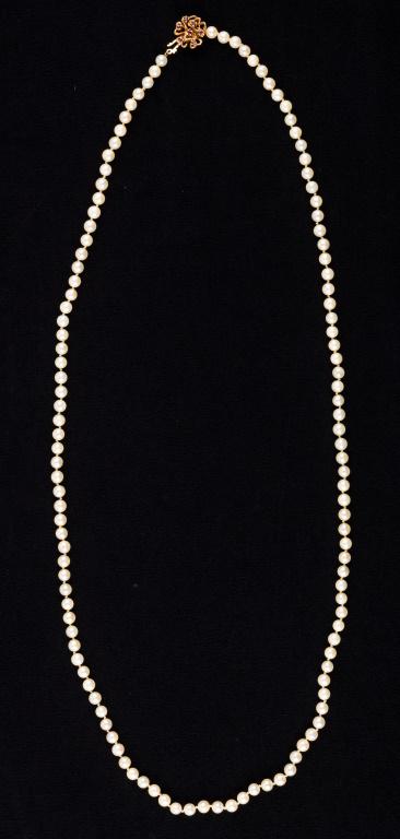 14K Cultured Pearl & Ruby Necklace (1 of 11)