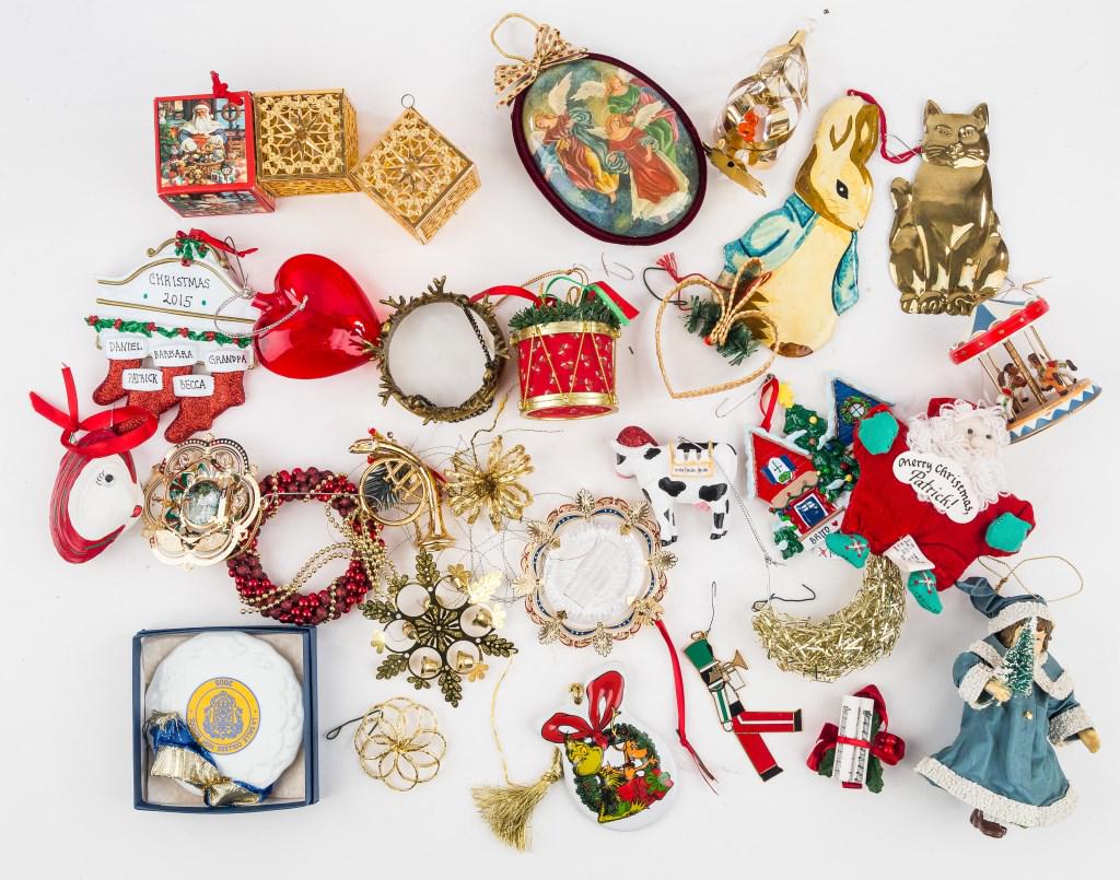 Vintage & Contemporary Christmas Ornaments: Vintage and contemporary Christmas ornaments including various White House,The Grinch, Beatrix Potter, Reed & Barton, Department 56 and more.