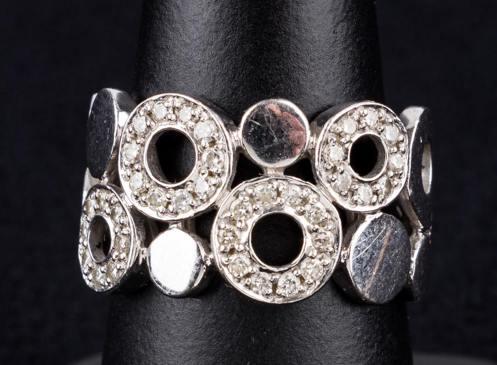 14K White Gold and Diamond Designer Ring (1 of 5)