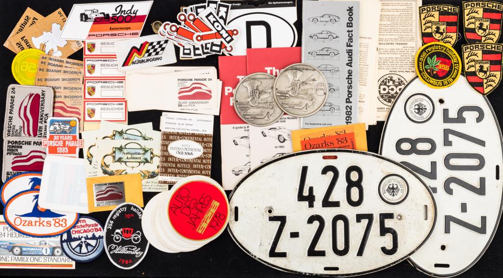Porsche & Car Related Ephemera and Plates (1 of 6)