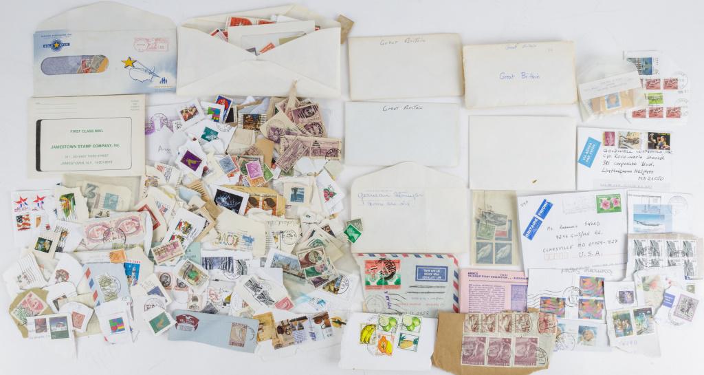Variety of US and Foreign Cancelled Stamps (1 of 4)