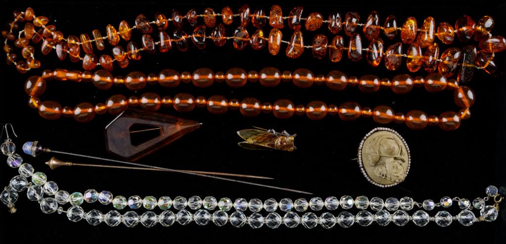 Victiorian Lava Cameo, Amber, and More (1 of 4)