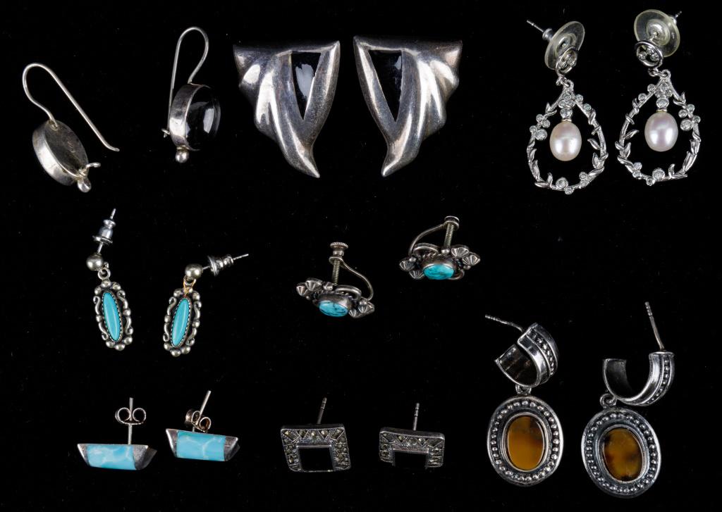 Native American Sterling Earring Collection (1 of 4)