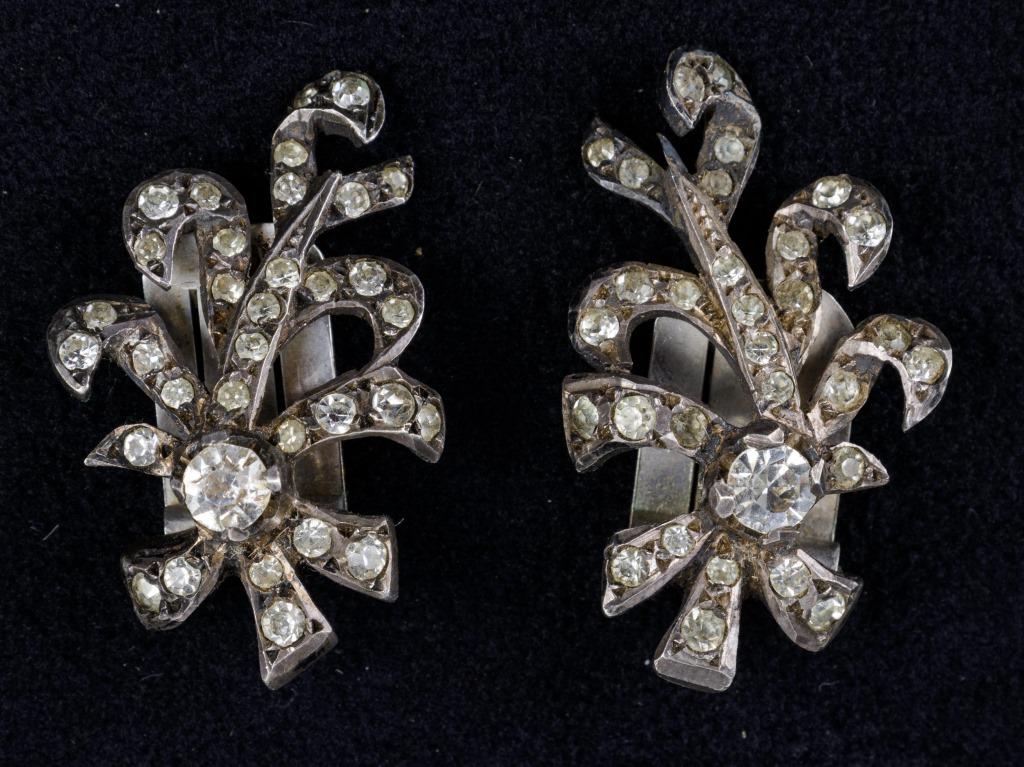 Antique French Sterling Estate Earrings (1 of 2)