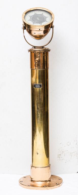 Sperry Gyro-Compass Repeater on 3.5' Brass Stand (1 of 9)