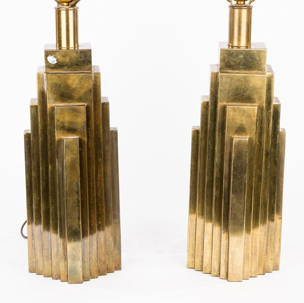 Art Deco Metal Lamps (Pair) (1 of 5)