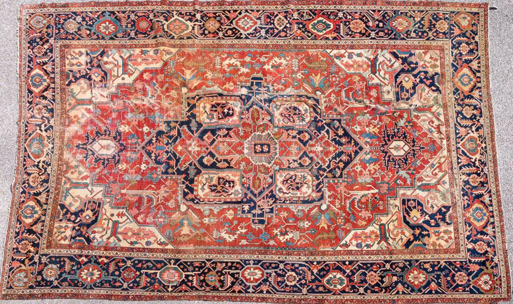 Antique Persian Heriz Serapi Rug (1 of 8)