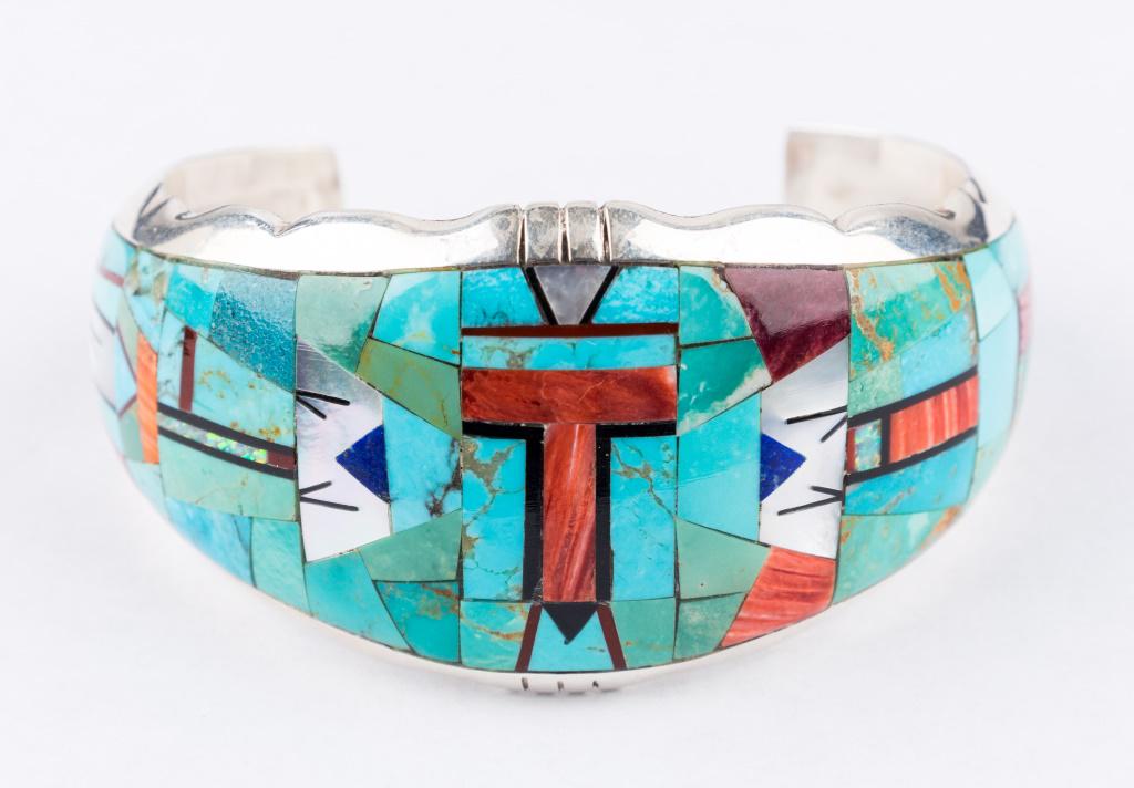Sterling Native American Turquoise Bracelet (1 of 4)