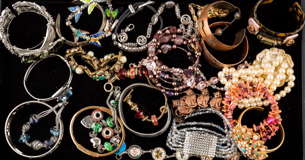 Desinger and Vintage Bracelet Collection: Twenty-seven various design bracelets including Michael Kors, Brighton, pewter, gold tone charm style, copper cuff style and more.
