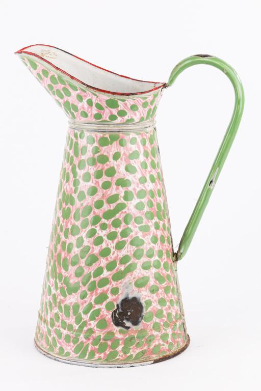 Antique French Enamelware End-of-Day Pitcher (1 of 11)