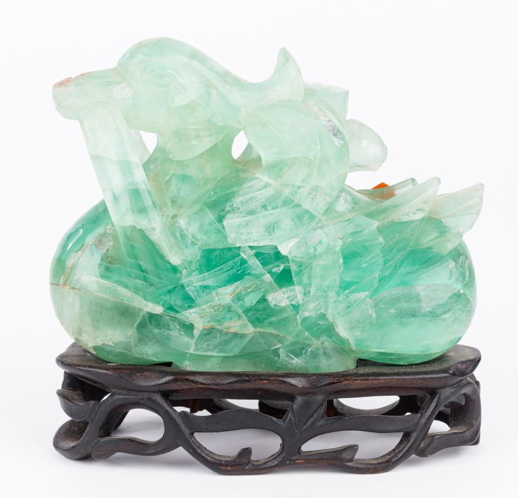 Chinese Jade Bird Sculpture / Figurine (1 of 10)