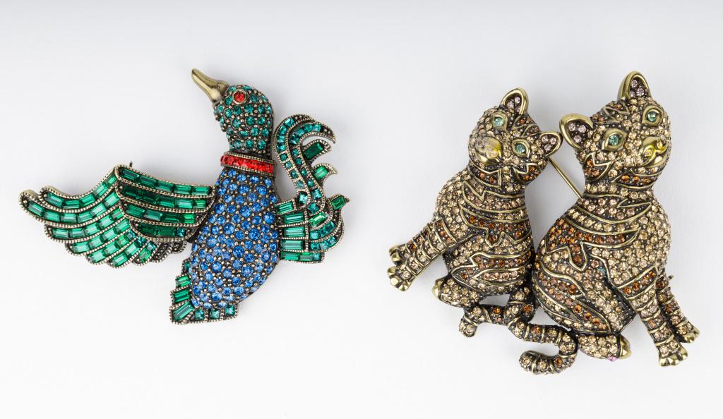 Heidi Daus Designer Rhinestone Brooches (2) (1 of 2)