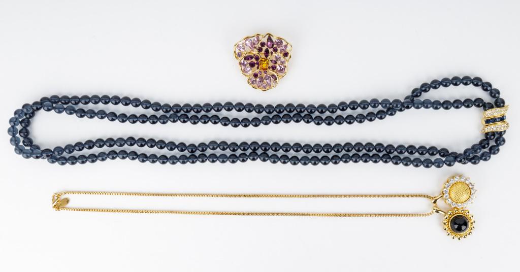 Vintage Nolan Miller Necklaces (2) & Brooch (1 of 4)