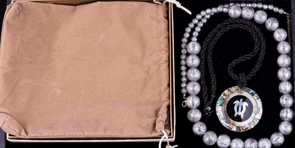 Mother of Pearl Sea Turtle Necklace & More (1 of 4)