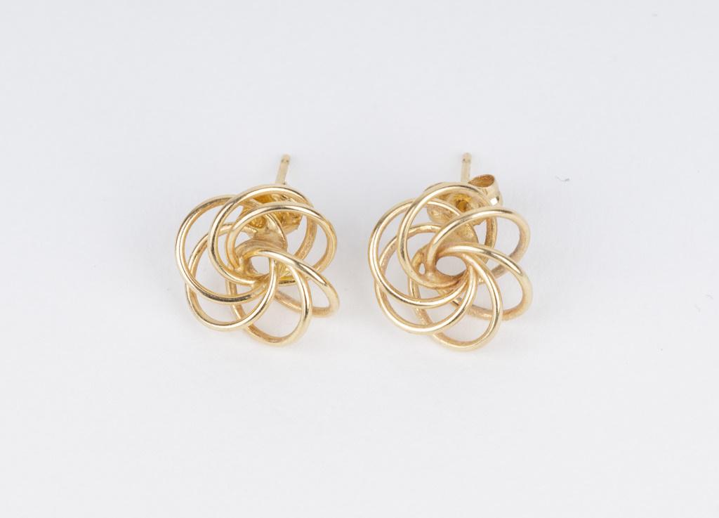 14K Gold Spiral Design Earrings (1 of 2)
