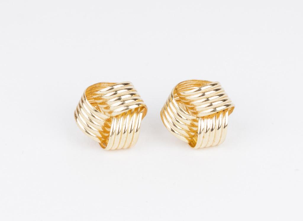 14K Gold Knot Earrings (1 of 2)