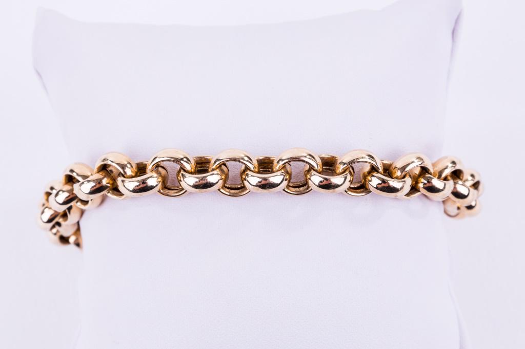 14K Gold Rolo Bracelet (1 of 3)
