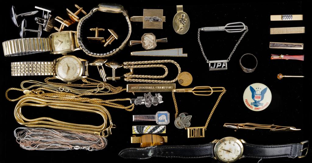 Vintage Men's Jewelry (#0587) on Mar 03, 2023 | Keystone Auction ...