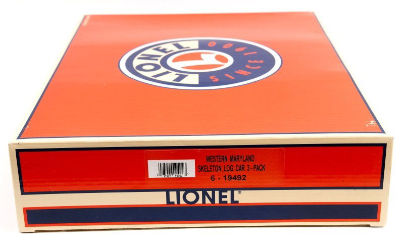 Lionel 19492: Lionel 19492 Western Maryland Skeleton Log Car 3 Pack in original box