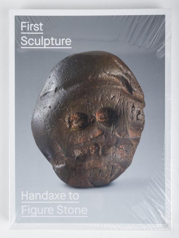 First Sculpture Handaxe to Figure Stone Rare Book: This copy of the "First Sculpture Handaxe to Figure Stone" book is a collaboration between Tony Berlant and Thomas Wynn. It was commissioned by the Nasher Museum. This book and exhibition were the fir