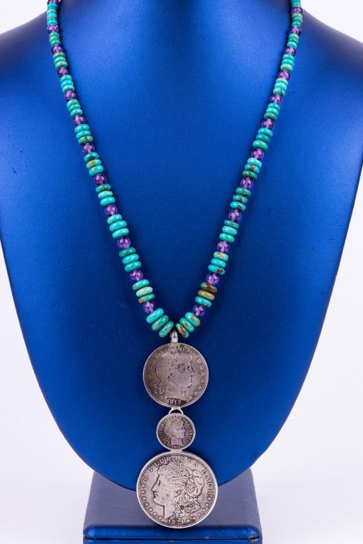 Betty Yellowhorse Navajo N.A. Vintage Necklace (1 of 7)