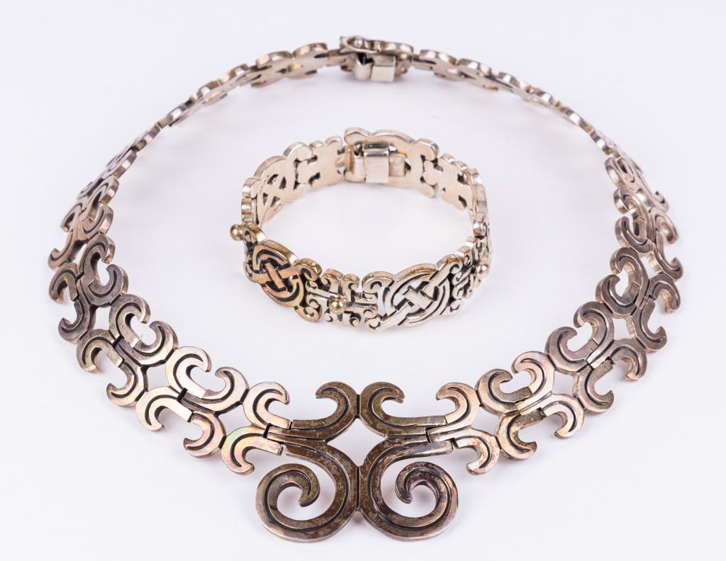 Early Exceptional Signed Sterling Necklace (1 of 5)