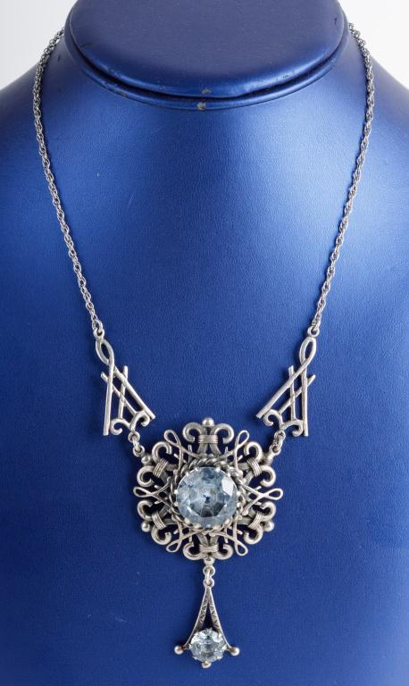 Sterling Silver Mid Century Necklace (1 of 2)