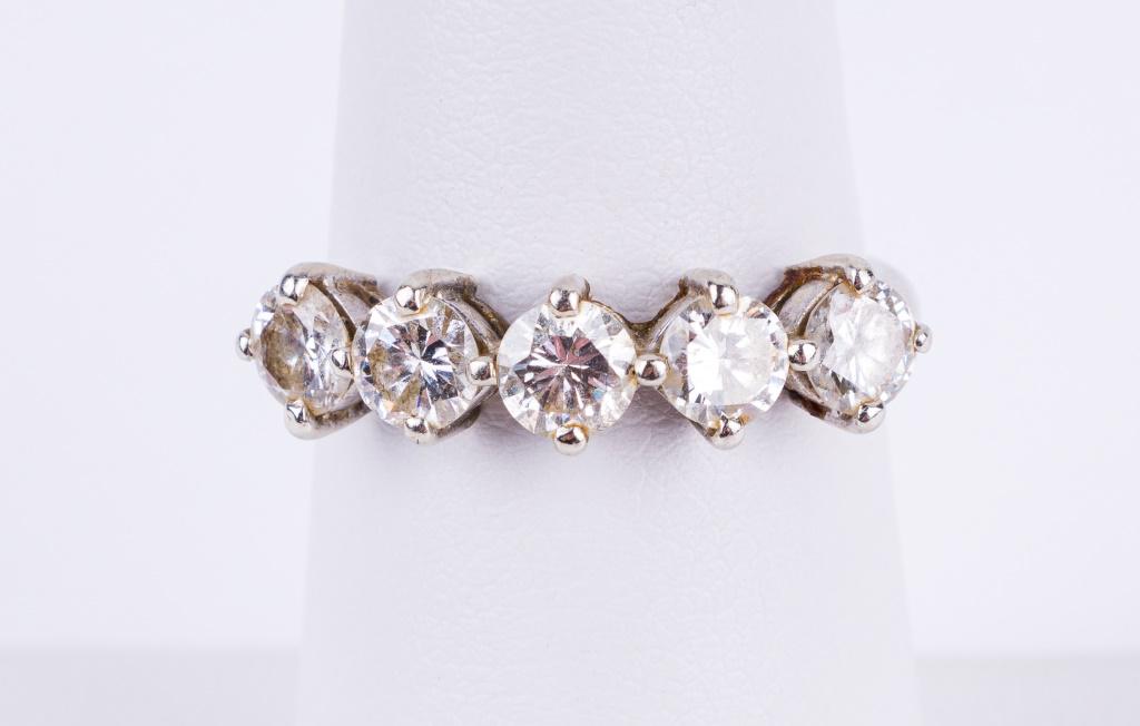 14K White Gold Diamond Band (1 of 5)