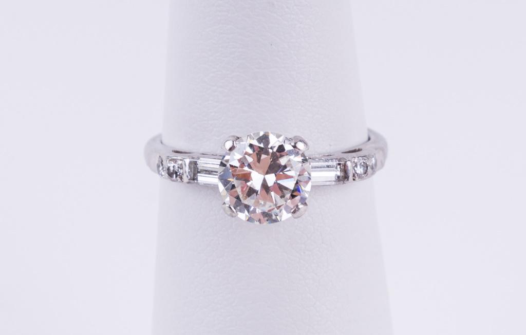 Antique Platinum Diamond Eternity Ring (1 of 5)