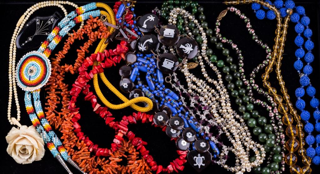 Coral and Hand Beaded Estate Jewelry (1 of 4)