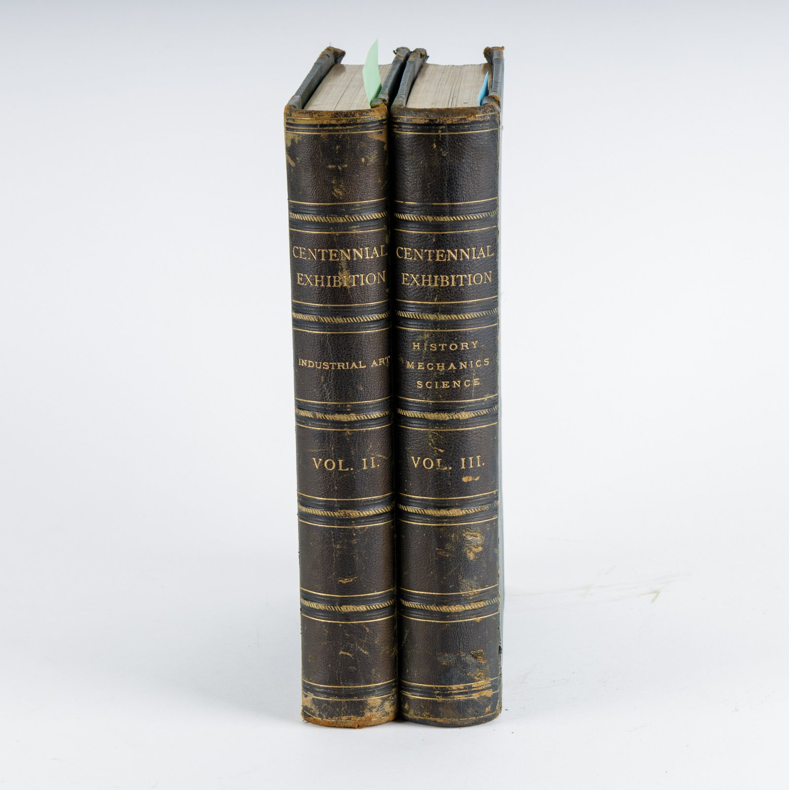Antique World's Fair Books: Lot includes 2 Centennial International Exhibition / World's Fair books, volumes II and III. Volume 2 is"The Masterpieces of the Centennial International Exhibition Industrial Art" by Prof. Walter Smi