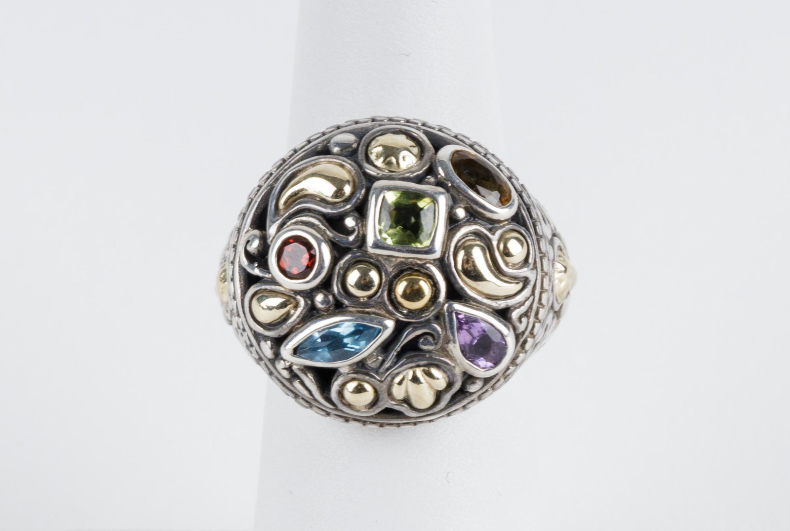 BJC Samuel Benham 18K Gold & Sterling Ring (1 of 5)