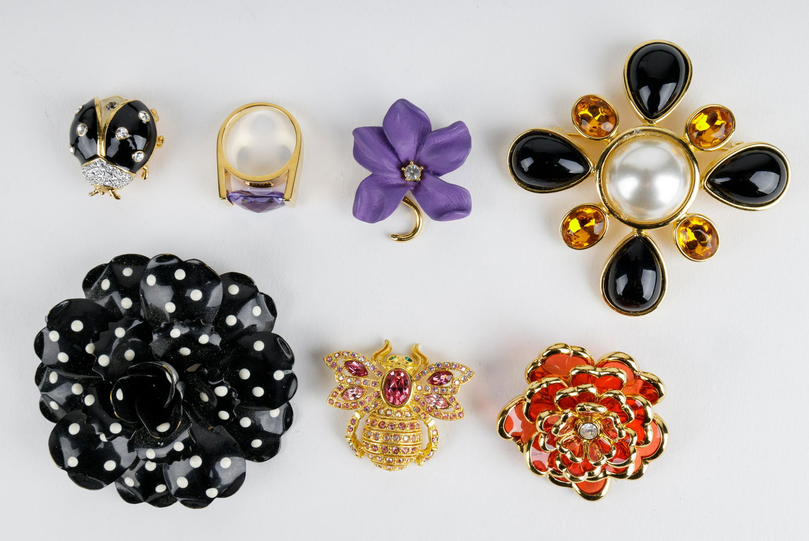 Joan Rivers Brooches & Ring (1 of 2)