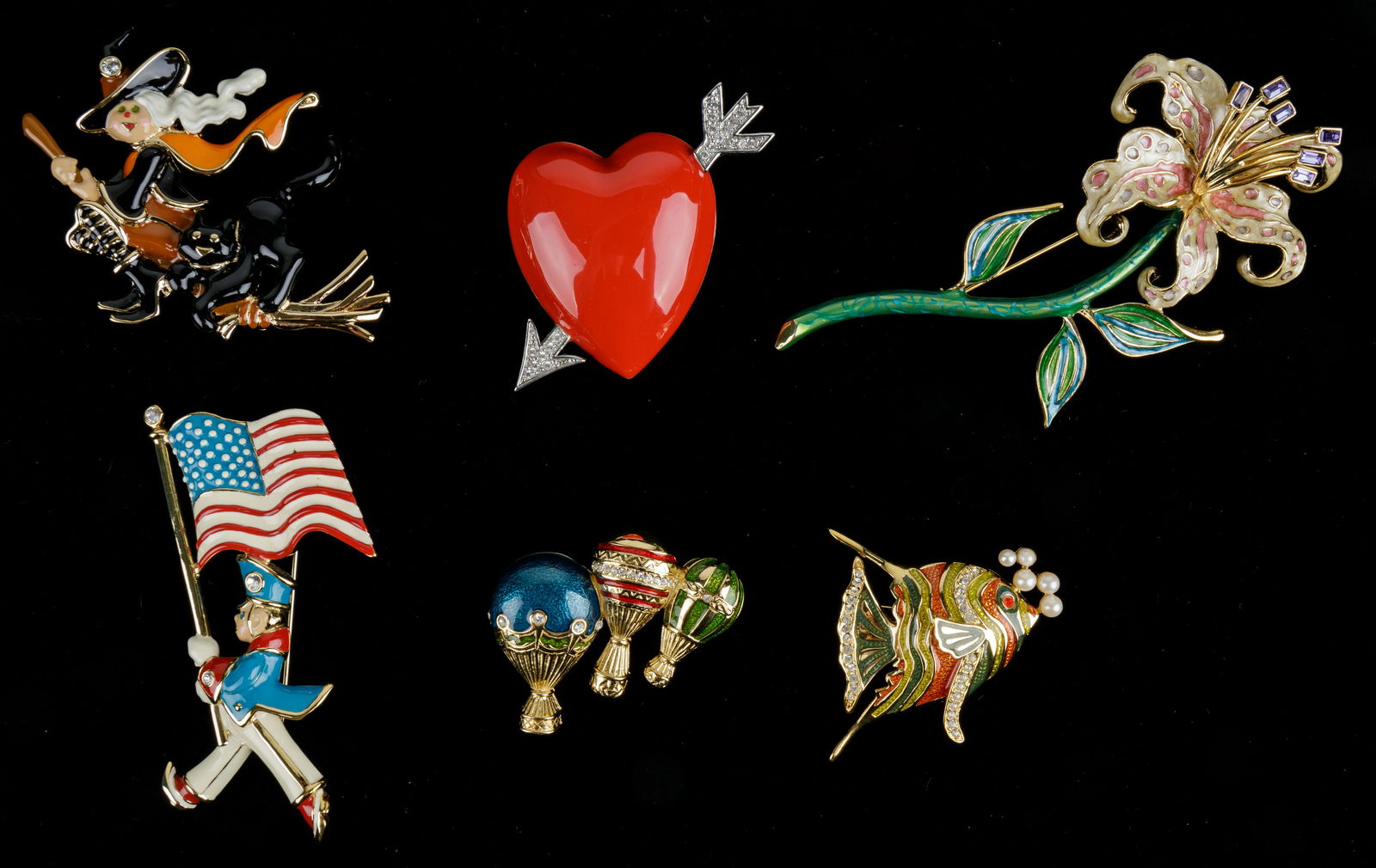 Bob Mackie Brooches (6) (1 of 2)