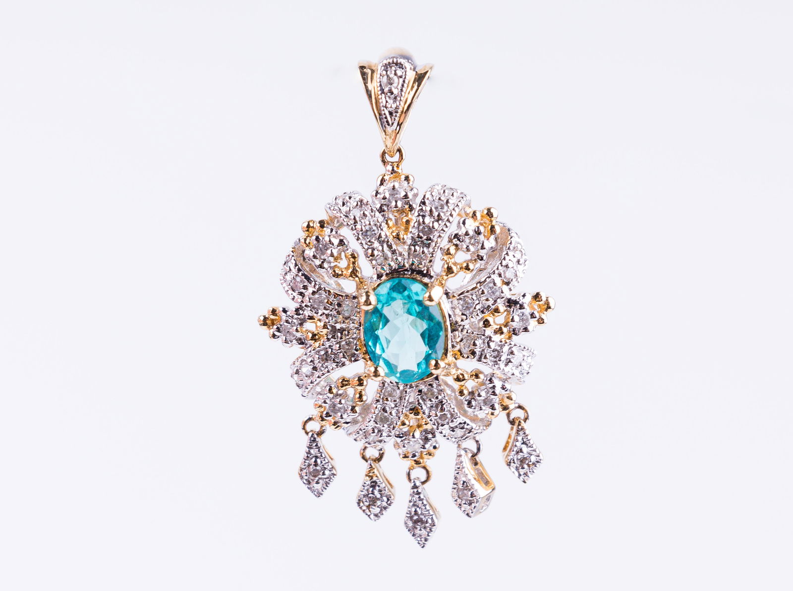 14K Gold Diamond & Pendant (1 of 5)