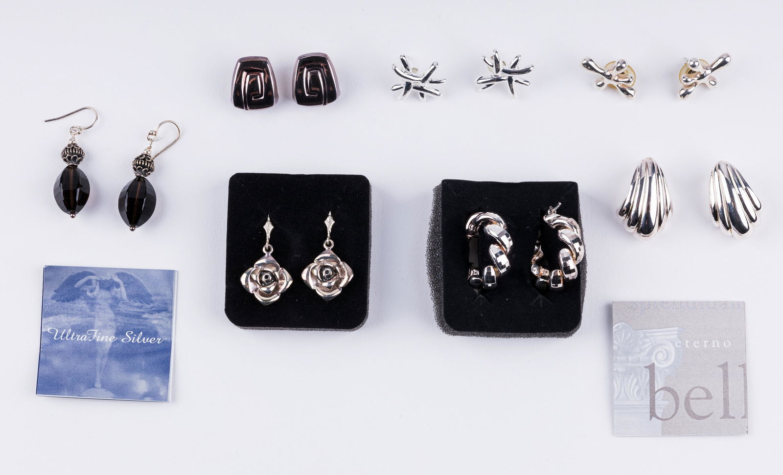 Sterling Silver Earrings (7 pairs) NEW (1 of 7)