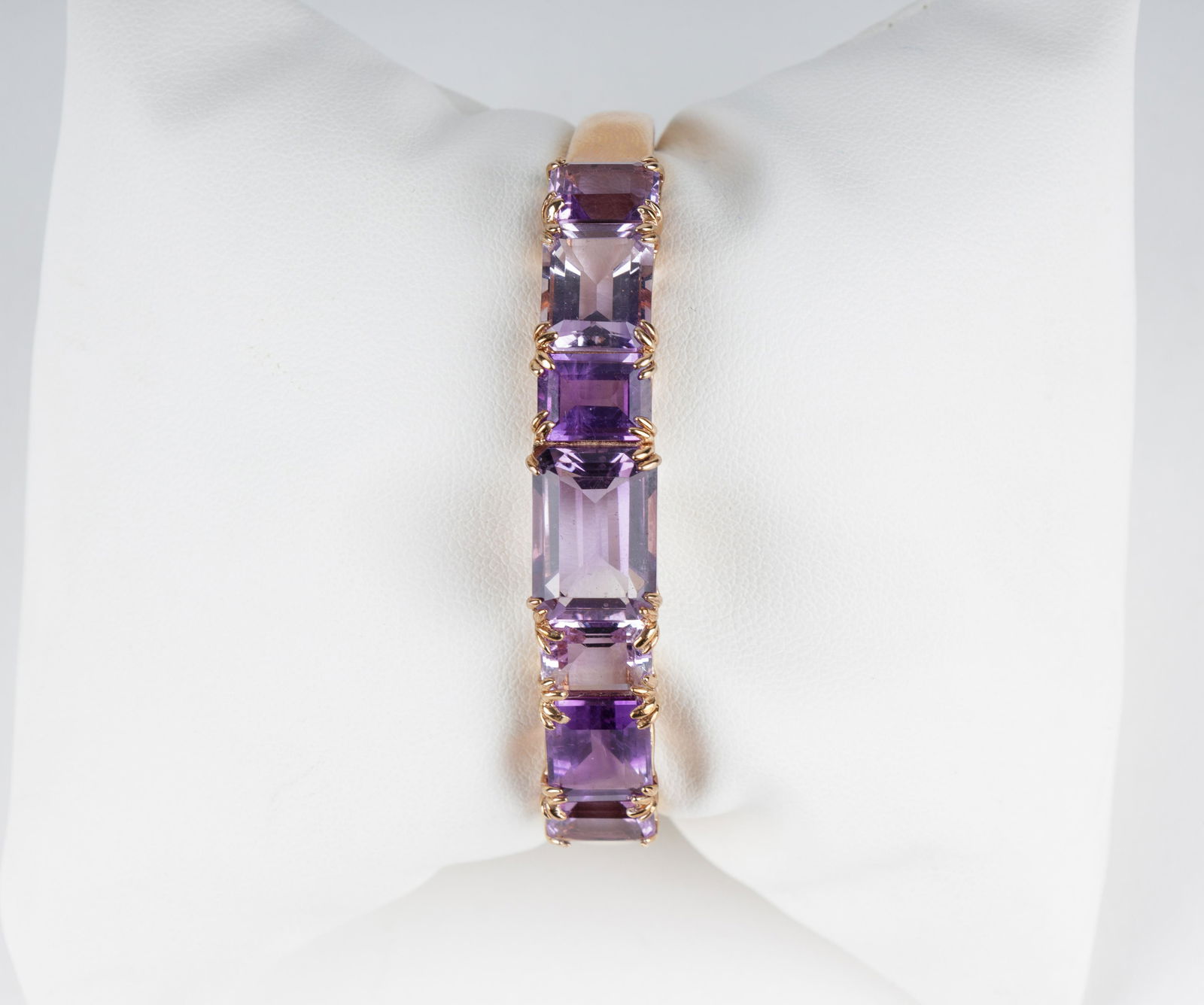 Sterling Silver Amethyst Cuff Bracelet (1 of 3)