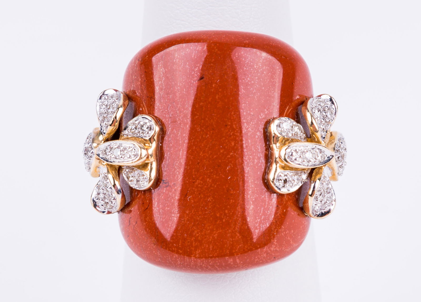 14K Gold, Diamond & Nephrite Jade Ring (1 of 6)