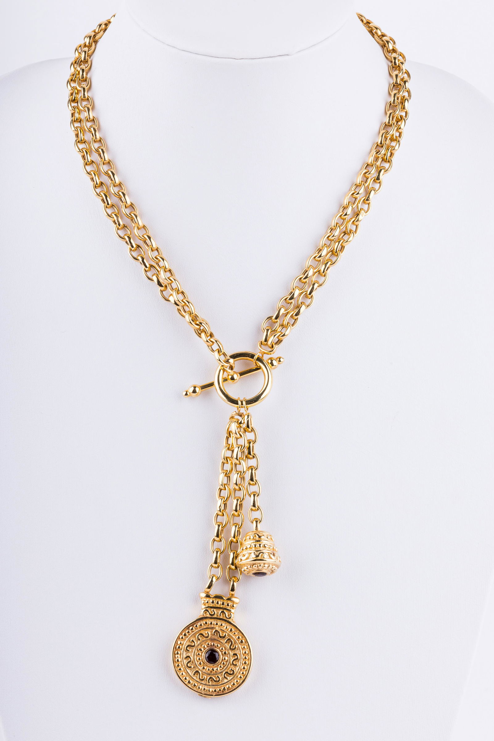 14K Gold Long Statement Necklace (1 of 3)