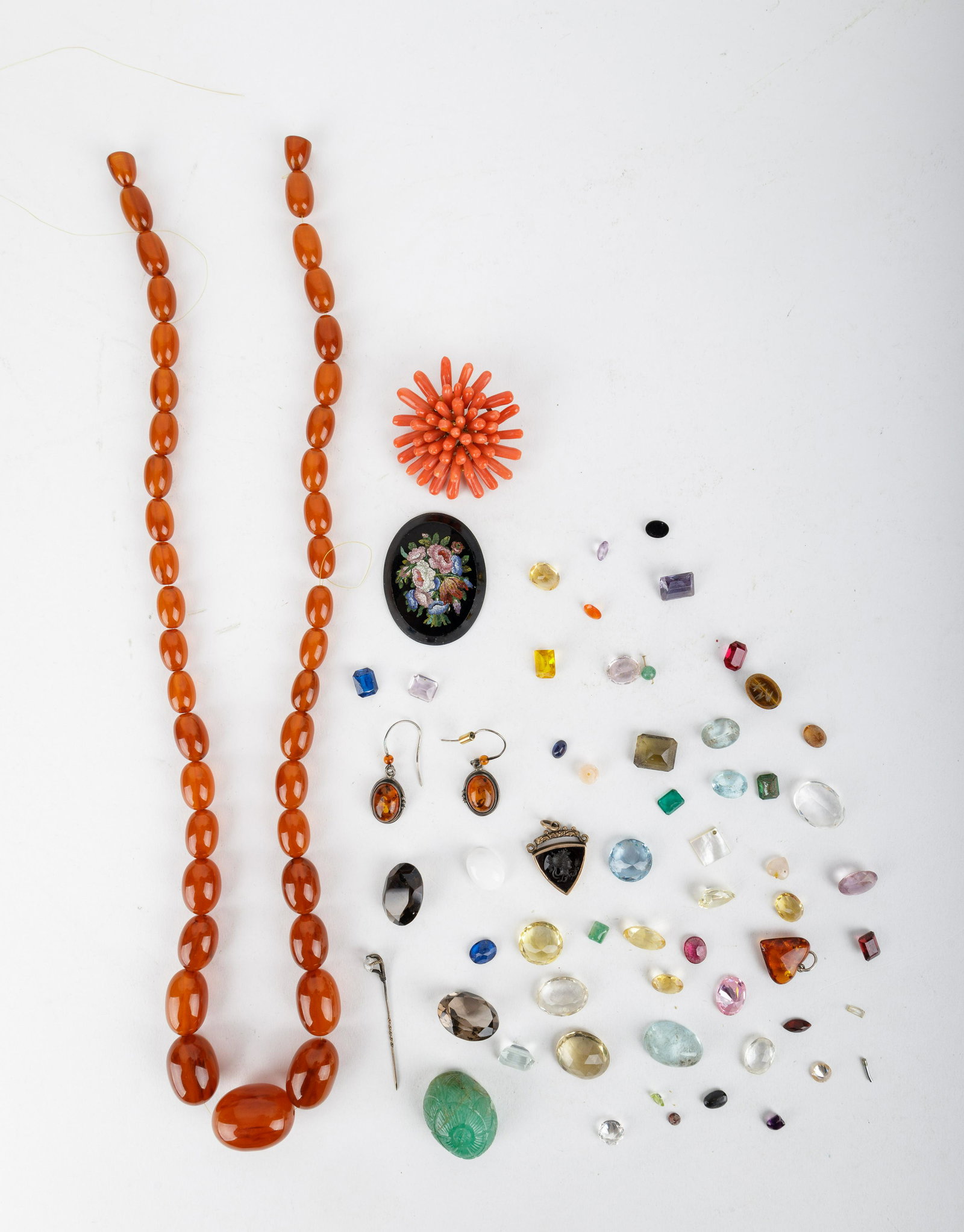 Amber, Coral, Jade and Sterling Collection (1 of 2)