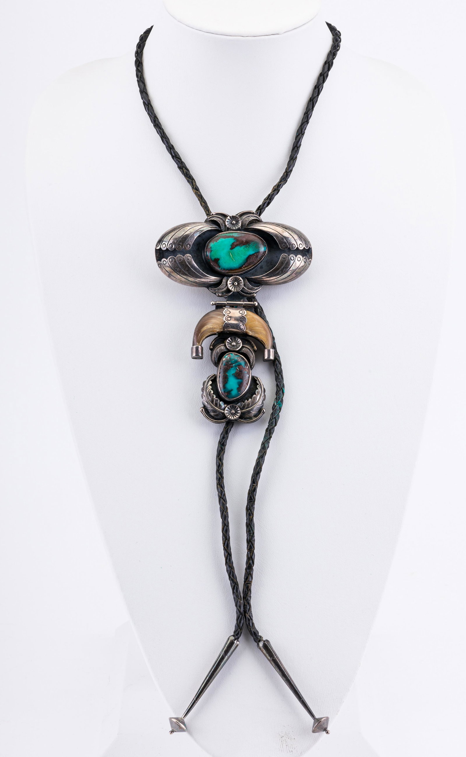 Antique Native American Signed Necklace (1 of 5)