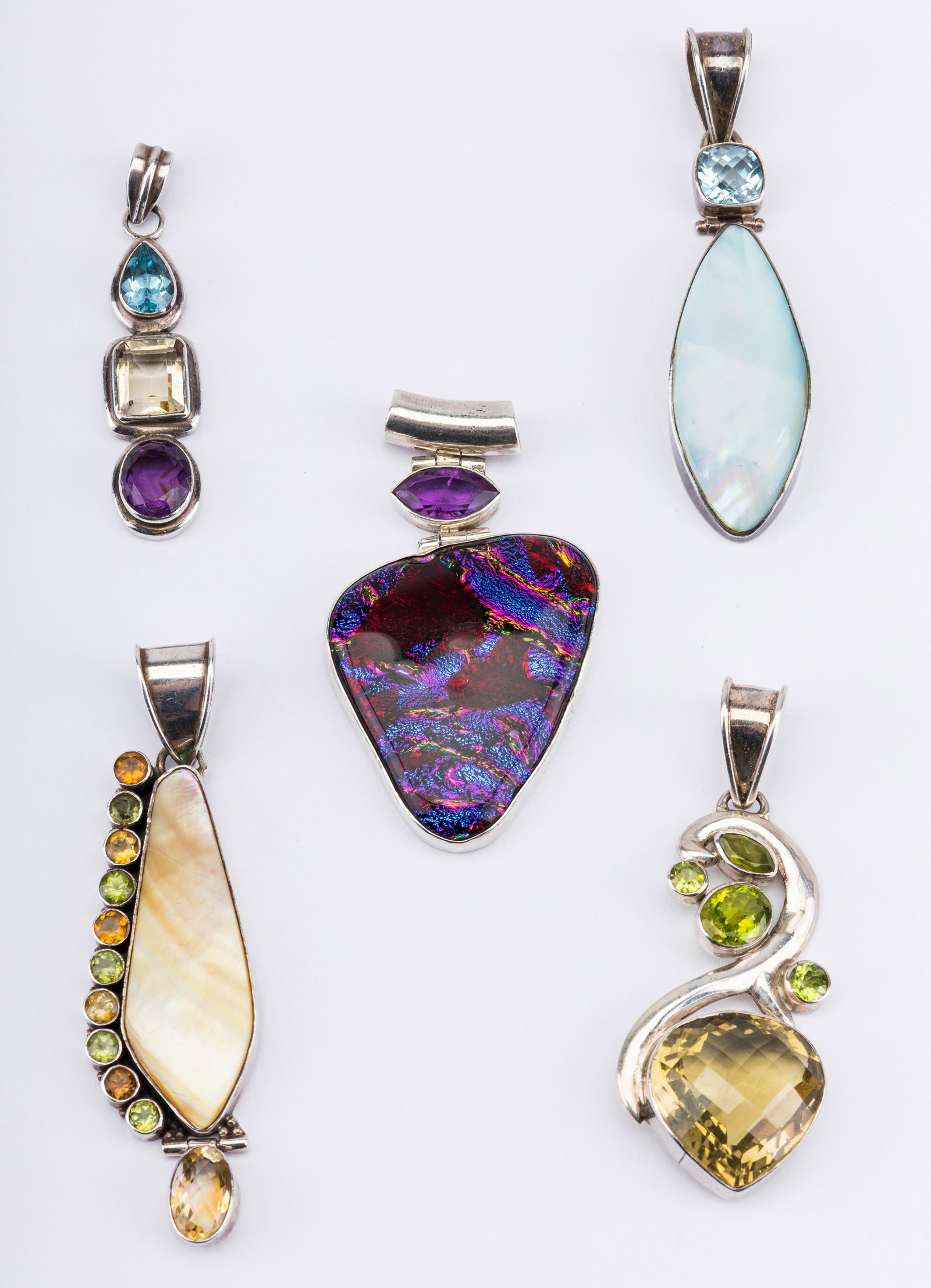 Sterling & Semi-Precious Pendants (1 of 3)