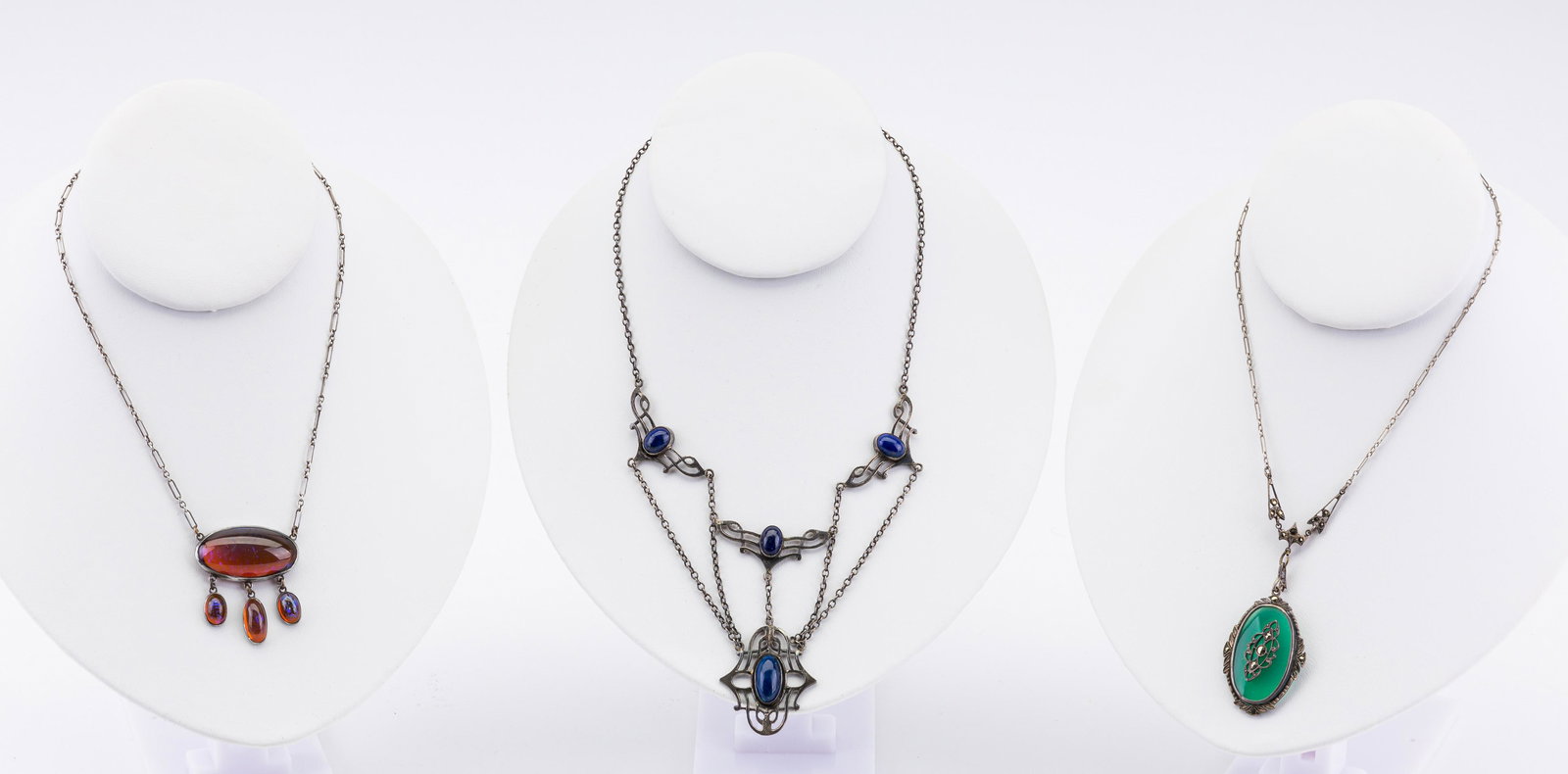 Sterling Silver Art Nouveau Necklace (1 of 4)