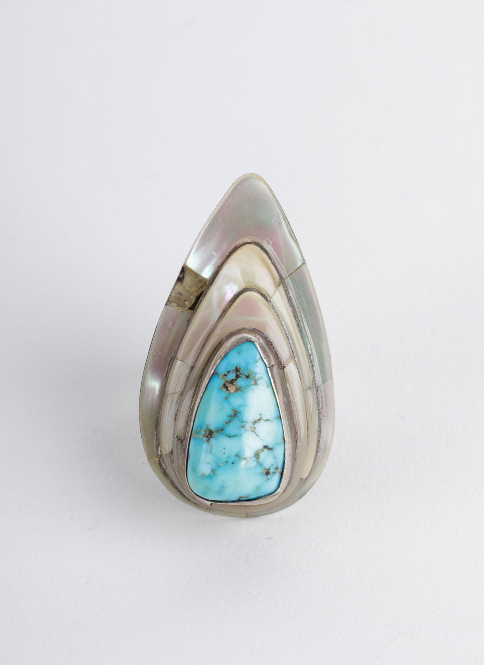 Outstanding Native Am. Sterling Turquoise Ring (1 of 3)