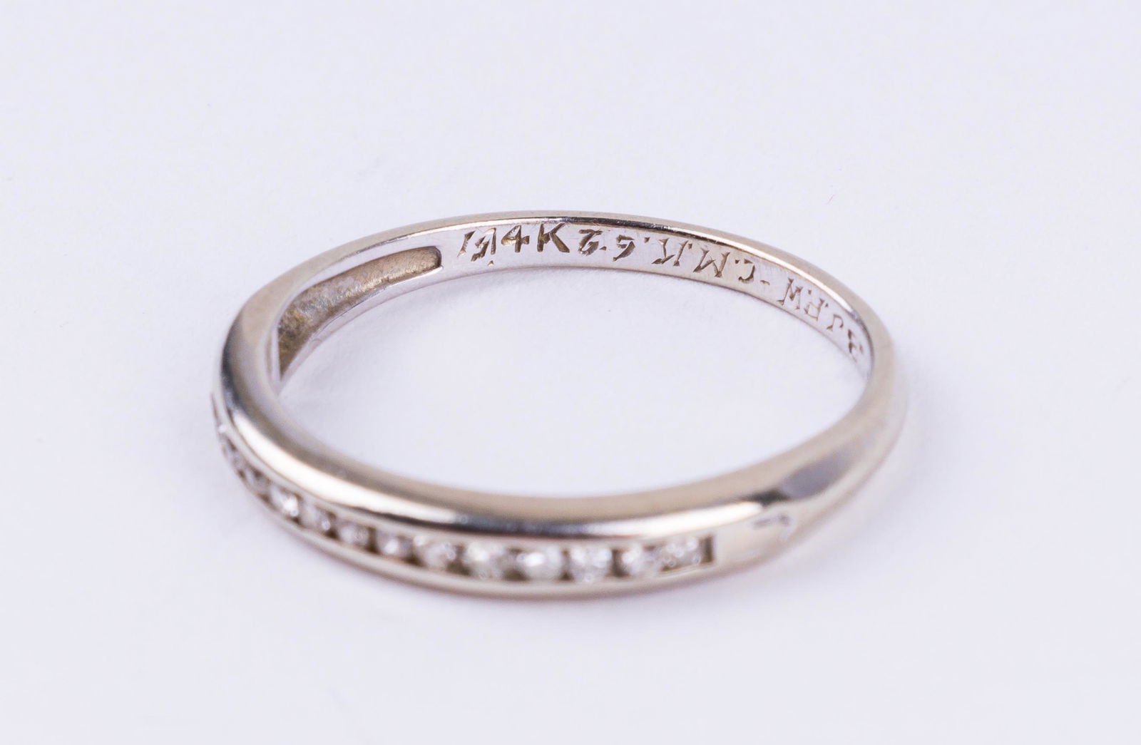 Platinum, 18K White Diamond and 14K Gold Bands (1 of 6)