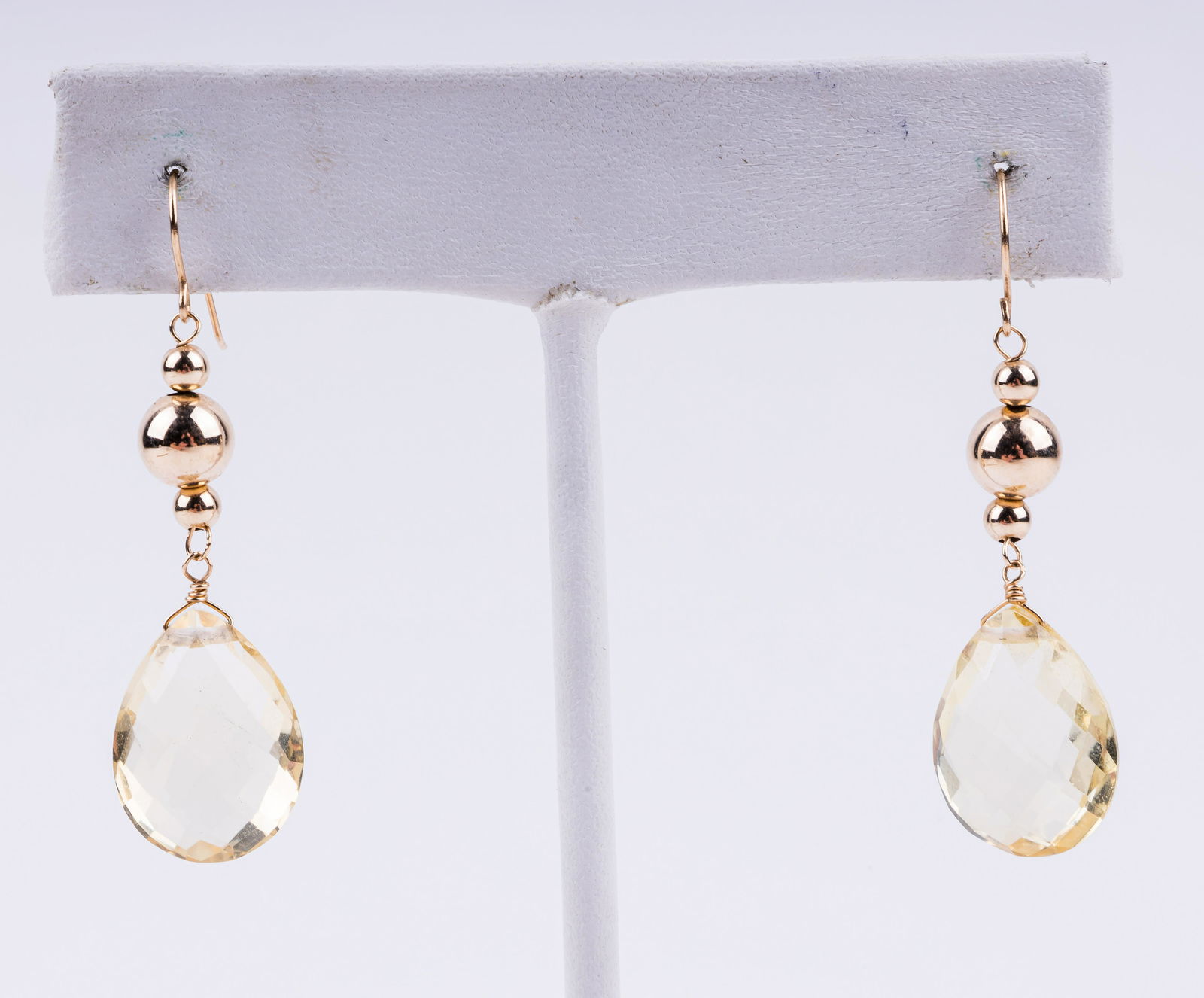 10K Gold Citrine Earrings (1 of 2)